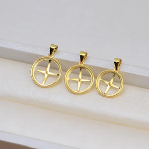 Ensemble bague ouverte et pendentif en argent S925 avec finition marbrée, accessoires de perles DIY, 1422 trouvailles et composants de bijoux, plateau - Product Image 2