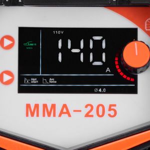 Saldatrice Inverter Digitale IGBT 205A 2 in 1 MMA/TIG con Doppia Tensione 110/220V, Funzione Lift TIG e Uscita CC per Saldatura a Elettrodo e MMA - Product Image 2