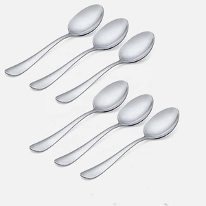 Incroyable set de service de bar à salade plaqué argent avec poignée ondulée en métal doré table de mariage à la maison cuillère de service à salade à dessert - Product Image 4