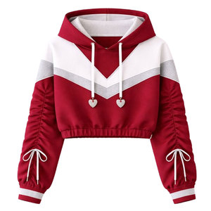 Sudaderas con Capucha para Mujer de Fábrica Profesional, Suaves al Tacto, Atuendo Elegante, Sudaderas Cortas con Capucha para Mujer de Marca Privada - Product Image 1
