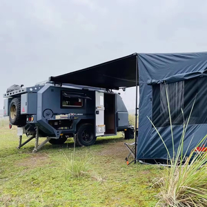 Mini caravana todoterreno, remolque de viaje compacto, casa móvil con cocina, espacio para dormir, unidad de turismo - Product Image 3