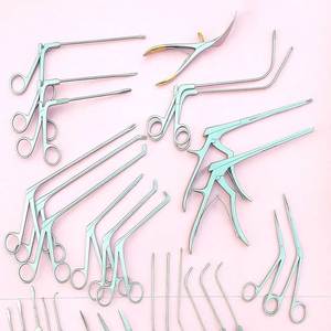 Ensemble d'instruments chirurgicaux endoscopiques orthopédiques réutilisables pour la chirurgie nasale FESS, pour les interventions minimalement invasives chez les chiens - Product Image 5