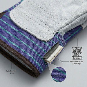 Gants de travail de sécurité en cuir de vachette de qualité supérieure pour la construction et les travaux industriels résistants à la chaleur - Product Image 6