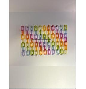 <b>Large</b> Size Colorful Transparent Resin Chain Links for Wall Hanging Decor DIY Projects Room Divider and <b>Curtain</b> Accessories - Product Image 4