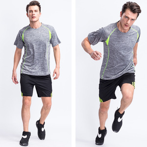 Men's Black Short Sleeve Athletic <b>T</b>-<b>Shirt</b> Neon Green Trim Quick Dry Player Name Front Logo <b>Polyester</b> Crew Neck Sport Wear Summer - Product Image 3