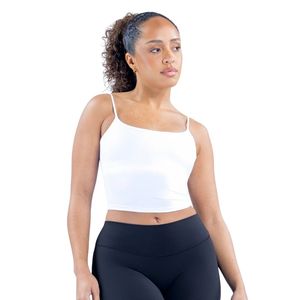 Top Corto Acanalado Blanco sin Mangas para Mujer, Ajustado y Elástico, para Uso Casual de Verano, Gimnasio, Fitness, Yoga, Ropa Personalizada - Product Image 5