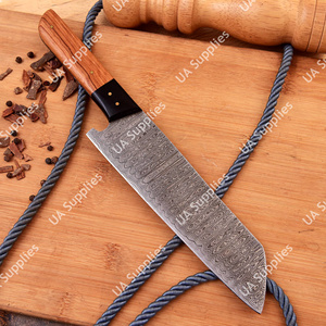 Cuchillo de Cocina Profesional de Acero de Damasco Forjado a Mano con un Hermoso Patrón, Mango Ergonómico Ambidiestro, Hoja de 8 Pulgadas - Product Image 2