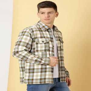 เสื้อเชิ้ตแขนยาวเข้ารูปสำหรับผู้ชายคอโปโลผ้าฝ้ายทางการสวมใส่ในสำนักงานแบบลำลองและเป็นทางการ - Product Image 1