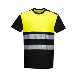 เสื้อยืดเซฟตี้ผู้ชาย Econex Sports สีน้ำเงินสะท้อนแสง ป้องกันรอยยับ ระบายอากาศ แห้งเร็ว มองเห็นได้ชัดเจน สำหรับงานหนัก พิมพ์ลายซิลค์สกรีน - Product Image 2