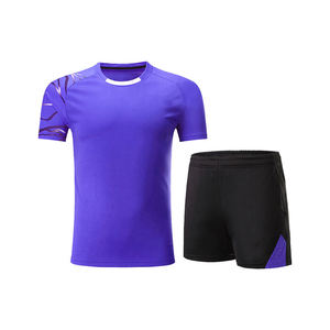 Men's Casual Summer Breathable 100% Cotton High Quality Street Style Shirts Shorts <b>Set</b> Short-Sleeved Solid <b>Knitted</b> Fabric Custom - Product Image 2