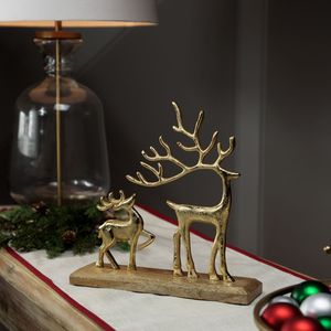 Luxury Aluminum Reindeer Table Centerpiece Decorative Sculpture For <b>Christmas</b> Dining Table Holiday Home Decoration - Product Image 6