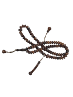 Tasbih en bois de haute qualité, 100 perles de 8 mm, marron, pour Dhikr, Zikr, méditation, style islamique traditionnel turc