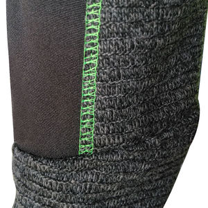 Chaqueta de Forro Polar de Manga Larga con Cuello Alto y Cierre de Cremallera, Transpirable, de Poliéster Tejido, para Otoño, Color Sólido con Ribete Verde - Product Image 4