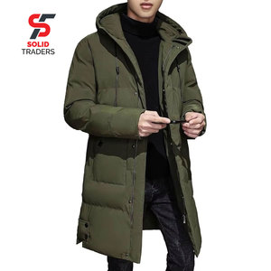 Parka longue matelassée réversible et résistante à l'eau pour homme Solid International, 70 % écologique, coutures de qualité supérieure - Product Image 1
