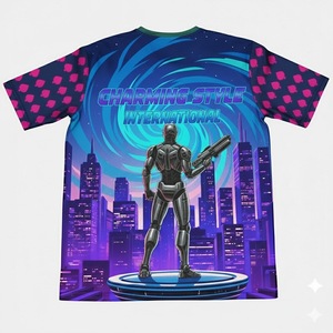 Camiseta Deportiva Personalizada con Sublimación, Cuello Redondo, Diseño con Estampado Completo, Colores Cómodos, Secado Rápido - Product Image 2