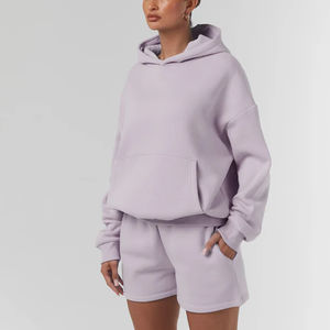 Sweat à capuche thermique d'hiver 100% Coton délavé à l'acide, Série High Street, Polaire 380g, Imprimé en relief, Coupe classique, Tendance, Vente 2026 - Product Image 2