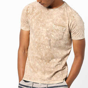 Camiseta 100% algodón para hombre, corte holgado, estampada, diseño de parches con estampado completo, lavado ácido, nueva tendencia, MOQ bajo, talla grande - Product Image 1