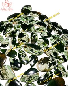 พลอยสีเขียวคาลซิโดนีโครเมี่ยมธรรมชาติอัญมณีหลวมกึ่งมีค่าสำหรับทำเครื่องประดับหินคาลซิโดนีโครเมี่ยม - Product Image 1