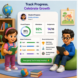 Écosystème d'apprentissage pour enfants, développement, communication parent-professeur, analyse, mobile, web - Product Image 3