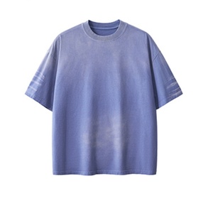 High Quality Oversized Washed Oversized T Shirt Lightweight Oversize Short Sleeve Unisex Men 100% Cotton Sports Jogger - Product Image 3