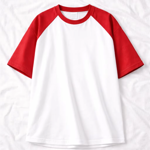 Camiseta Raglán Oversize al por Mayor, 220 GSM, Algodón Pesado, Manga Larga, Estilo Casual, Moda Urbana, Fabricante de Camisetas con Estampado Personalizado - Product Image 5