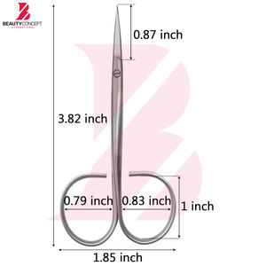 Ciseaux à cuticules de haute précision affûtés à la main, lame incurvée ultra-fine, outils de manucure professionnels pour travaux de précision sur les ongles - Product Image 2