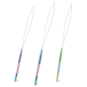 Wholesale Supplies Anti Slip Hair Extension Loop <b>Threader</b> Pulling Hook <b>Needle</b> Device For Micro Link Rings Extension Tools - Product Image 1