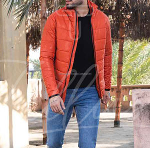 Manufacturer Custom Men's Warn Windbreaker Jackets <b>Quilted</b> Puffer Jacket Windbreaker Padded <b>Thick</b> Black Hooded Jackets - Product Image 3