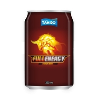 Toonaangevende Vietnamese drankenfabrikant, 330ml koolzuurhoudende energiedrankjes zonder toegevoegde suiker, watermeloen smaak, blik, HACCP/ISO/HALAL gecertificeerd