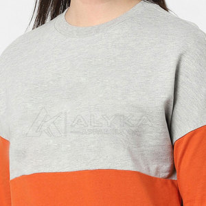 เสื้อสเวตเชิ้ตผู้หญิง คอวี ผ้าฝ้าย 100% เนื้อนุ่ม ระบายอากาศดี เป็นมิตรกับผิว สวมใส่สบาย แบบลำลอง สำหรับฤดูใบไม้ร่วง/ฤดูหนาว  รับสกรีนลายด้านหน้าได้ - Product Image 6