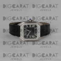 Montre de luxe de haute qualité avec diamants cultivés en laboratoire, idéale pour un cadeau de fiançailles ou un cadeau d'anniversaire de mariage, disponible au prix d'exportation
