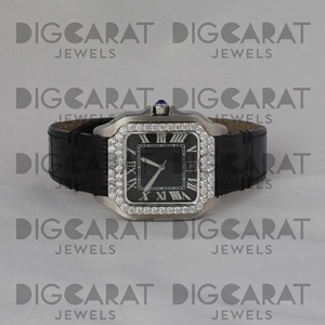 Reloj de Diamantes de Laboratorio de Alta Calidad y Lujo para Regalo de Compromiso o Aniversario de Bodas Disponible a Precio de Exportación - Product Image 5