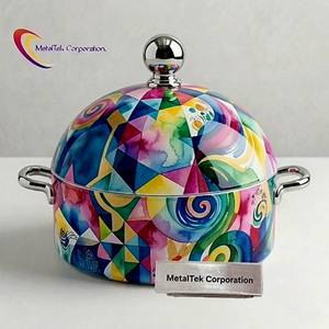 Ramadan Gift Latest Modern Style Stainless Steel Double Wall <b>Set</b> of 3 Hot Pot Casserole <b>Serving</b> <b>Dish</b> Unique Design Hot <b>Dishes</b> - Product Image 5