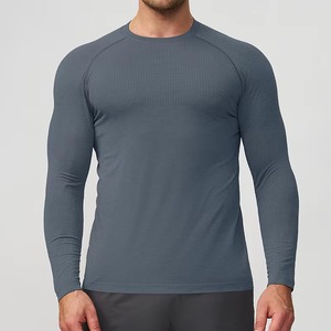 Fabricante de Ropa Deportiva de Compresión Personalizada, Camiseta Deportiva Transpirable de Poliéster y Elastano, Fábrica de Marca Privada - Product Image 5
