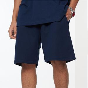 Pantalones Cortos Básicos Lisos para Hombre, 100% Algodón, de Alta Calidad, a la Moda, Holgados, Casuales, Estilo Urbano - Product Image 1