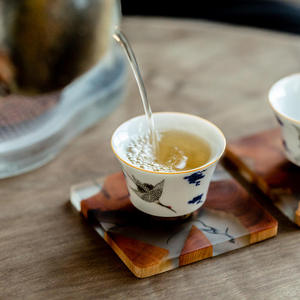 Handcrafted Wood Resin <b>Coasters</b> Epoxy Resin <b>Coasters</b> Stylish <b>Drink</b> Cup Mat Kung Fu Tea Cup <b>Coasters</b> Kitchen Gadgets Home Decor - Product Image 6