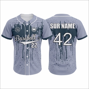 Custom Baseball Jersey Uniform Set Moisture Wicking Quick Dry Polyester Sublimation Team Sportswear OEM In Cheap Price - Product Image 6