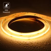Tira de LED COB sin Puntos de 384 LED/m, 24V, 8mm de Ancho, Flexible, Lineal, CRI 90+, Regulable, para Espejos, Gabinetes y Decoración de Oficinas