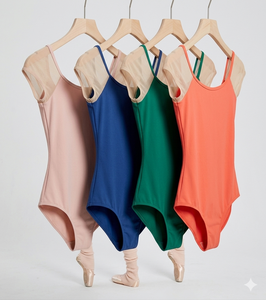 ชุดแสดงกายกรรม ชุดบอดี้สูทผ้าระบายอากาศ ชุดบอดี้สูทยืดหยุ่น ชุดเต้นรำคลาสสิก ชุดกีฬา ชุดบัลเลต์สวยสง่า - Product Image 4