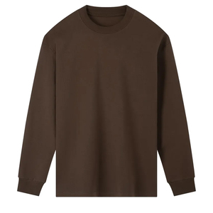 Camiseta de Cuello Alto para Hombre, Algodón, Lisa, Cuello Alto, Informal, Básica, Logotipo Personalizado, Marca Privada, OEM, ODM, Venta al por Mayor - Product Image 1