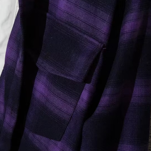 Camisa de Franela a Cuadros Casual para Hombre, para Venta al por Mayor, con Logotipo Personalizado, Tejido de Franela, Manga Larga, Estampada, para Invierno - Product Image 6