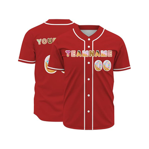 Jersey de Béisbol Personalizado de la Mejor Calidad, Unisex, con Botones, Sublimado, Uniforme de Equipo, Transpirable, Tallas Grandes, Secado Rápido - Product Image 4