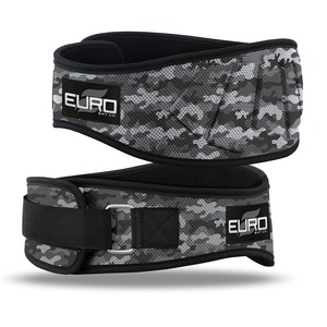 Ceinture de soutien lombaire Euro Sht Co. en néoprène rembourrée EVA, motif camouflage, réglable, respirante, avec fermeture à boucle, protection professionnelle pour la musculation - Product Image 1
