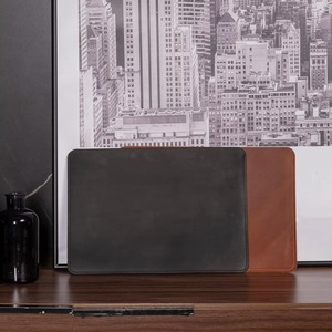Factory Wholesale Custom Logo Vintage Business Sling Genuine Leather <b>Laptop</b> <b>Sleeve</b> for Men Durable Protective Design LS-0270 - Product Image 4
