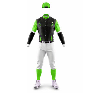 <b>Baseball</b> Uniform Custom Heat Transfer Printed Jersey Sublimation Uniform Solid Color Anti-Bacterial Player Jersey with Pant - Product Image 5