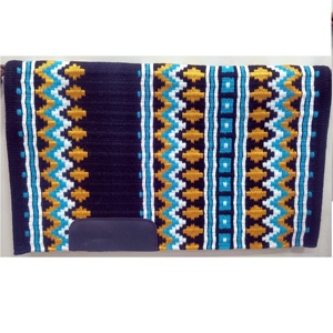 Almohadillas de sillín de lana de Nueva Zelanda de alta calidad, tachuelas de equitación occidentales con forro de tela duradero, manta de espectáculo de lana de Nueva Zelanda - Product Image 5