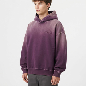 Sudadera con Capucha Personalizada, Estilo Desgastado por el Sol, Oversize, de Algodón Grueso, para Streetwear, Fabricante OEM/ODM de Marca Privada - Product Image 4