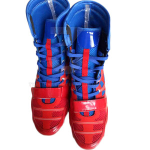 Zapatos de Boxeo de Cuero Personalizados de Alta Calidad, Suela de Goma Antideslizante, Diseño Transpirable y Ligero, Ajuste Cómodo, Construcción Duradera - Product Image 4