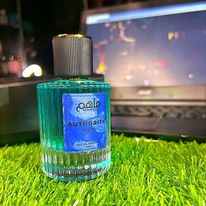 Flacon en verre cylindrique cannelé de 50 ml, parfum bleu aquatique, senteur longue durée, fraîche, parfums Maham de haute qualité, eau de parfum pour homme - Product Image 3