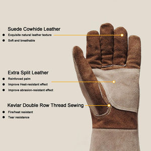 Gants de soudage souples résistants à la chaleur de qualité supérieure pour la vente en gros par les meilleurs fabricants de gants de soudage TIG en grande quantité - Product Image 4